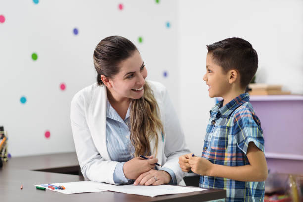 A nutritionist is clinically assessing a six year old boy.