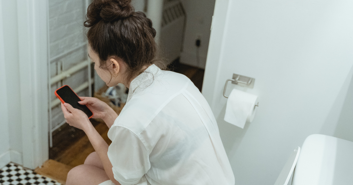 Sitting toileting position